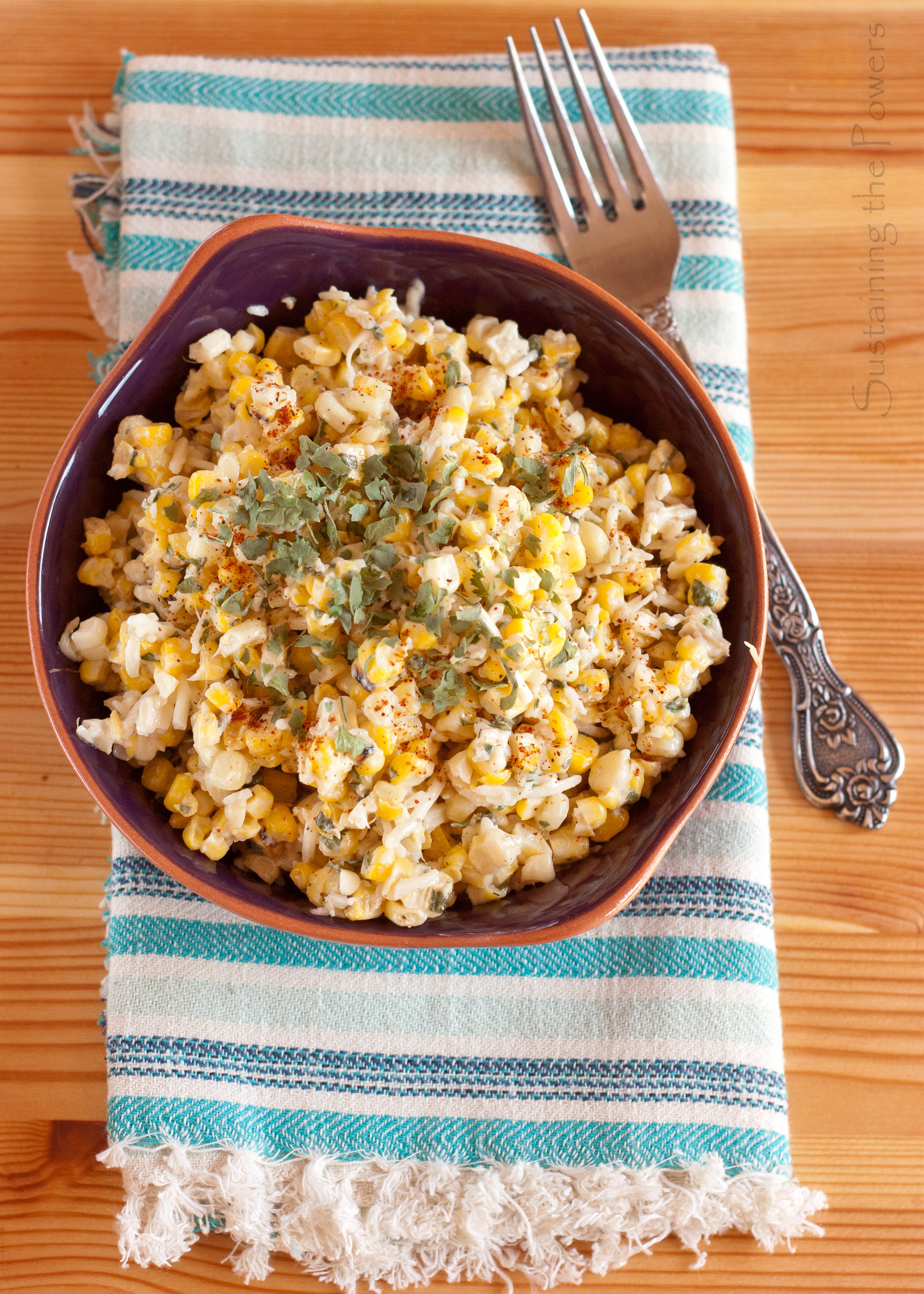 Esquites Mexican Corn Salad - Sustaining the Powers