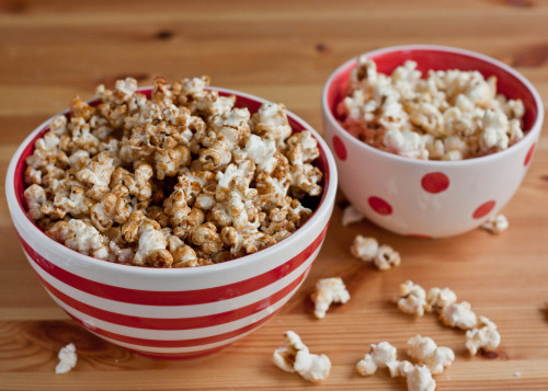 Original Kettle Corn, Cinnamon Kettle Corn, and Brown Sugar Kettle Corn