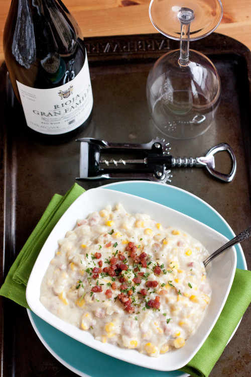 Parmesan Rind Corn Chowder