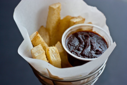 Jicama Fries with Balsamic Ketchup