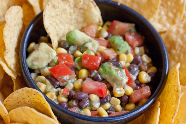 Black Bean Corn and Avocado Salsa