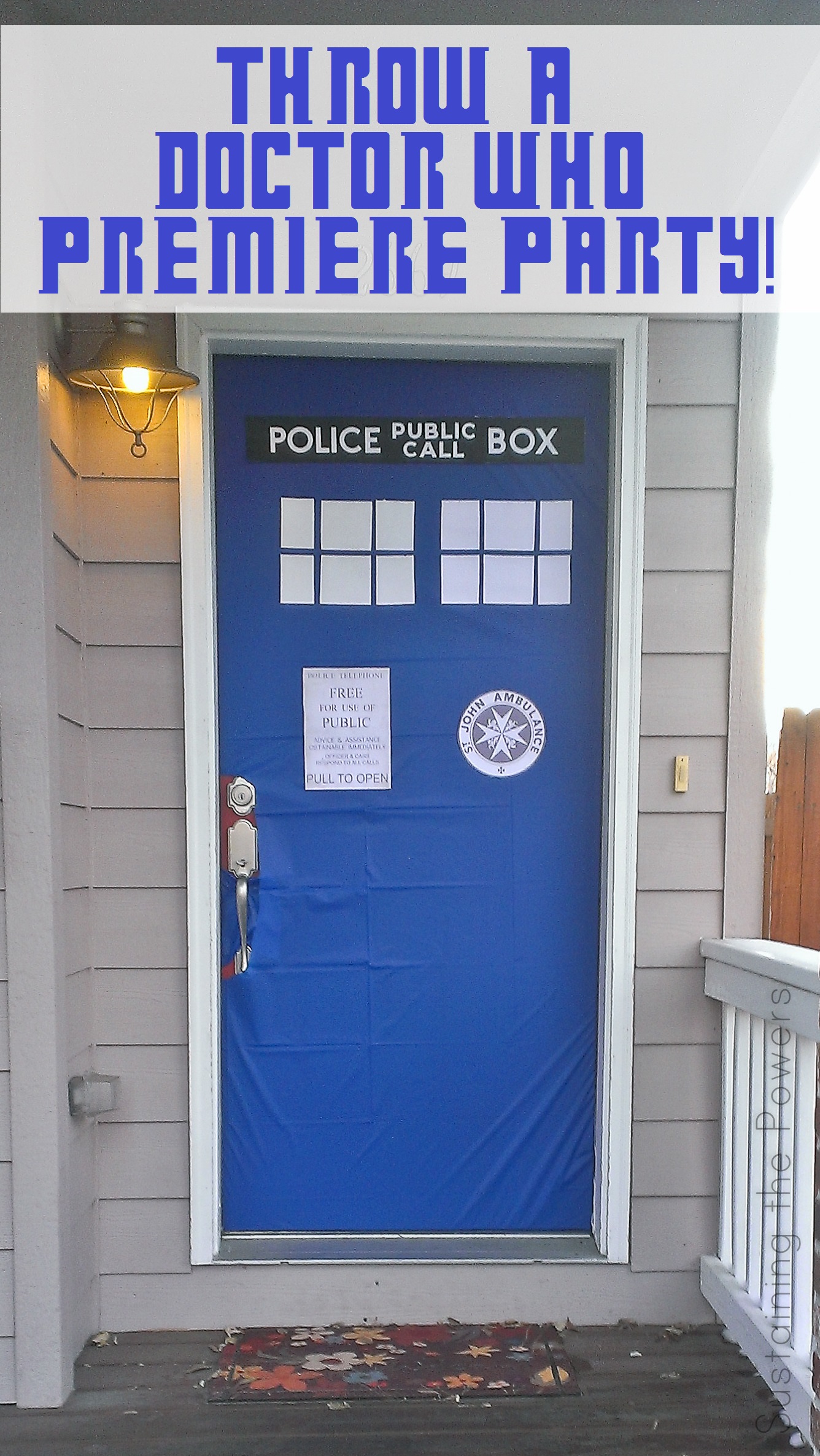 Throw A Doctor Who Season Premiere Party Sustaining The Powers