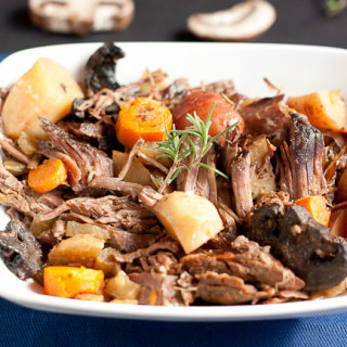 Rosemary Mushroom Potroast //Crocktober 2014 Week #2