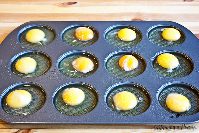 Oven Baked Eggs-the perfect way to make breakfast for a large group this holiday season