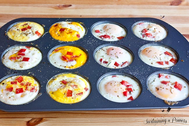 Oven Baked Eggs-the perfect way to make breakfast for a large group this holiday season