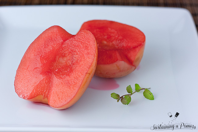 Red Hot Candy Cinnamon Apples - A quick baked apple side dish that can be served hot or cold.