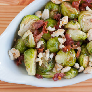 Sweet Roasted Brussels Sprouts With Prosciutto and Kettle Corn