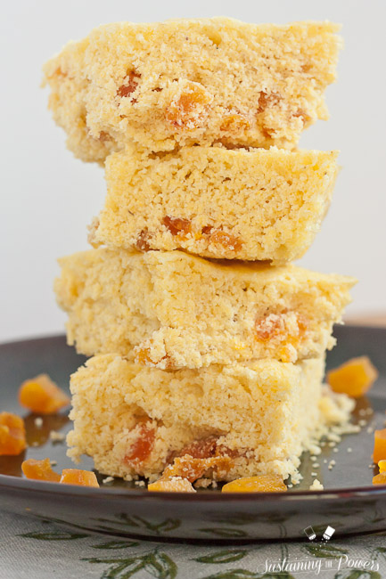 Microwave Mascarpone Apricot Cornbread - apricot and cornbread were just made for each other and you only need 10 minutes. 