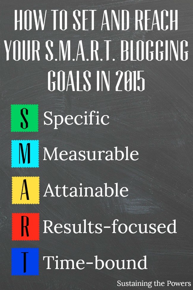 How to set and reach SMART blogging Goals in 2015. Includes a printable goal worksheet!