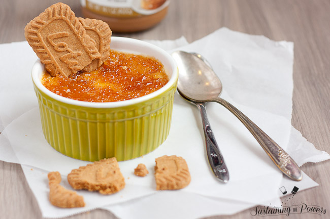 No kitchen torch? No problem! I've got the secret for perfect bruleed sugar in your broiler with this easy cookie butter creme brulee!