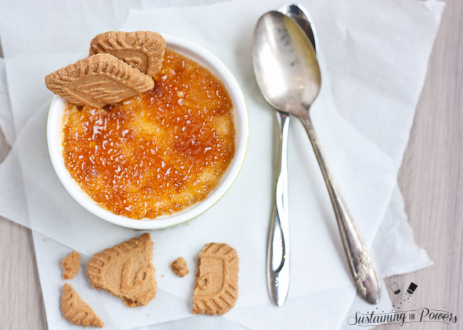 No kitchen torch? No problem! I've got the secret for perfect bruleed sugar in your broiler with this easy cookie butter creme brulee!