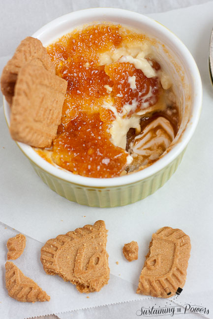 No kitchen torch? No problem! I've got the secret for perfect bruleed sugar in your broiler with this easy cookie butter creme brulee!