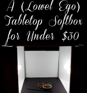 Build A DIY (Lowell Ego) Tabletop Softbox for Under $30! Great, thorough tutorial with lots of step by step images.