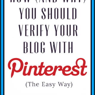 How (and Why) to Verify Your Blog for Pinterest (The Easy Way)