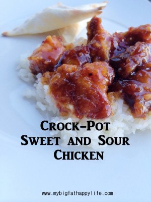 crock pot sweet and sour chicken - my big fat happy life