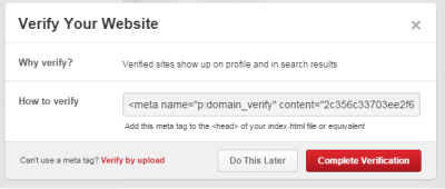 How (and Why) to Verify Your Blog for Pinterest (The Easy Way)