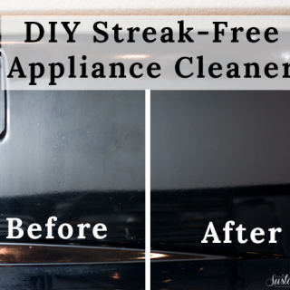 DIY Streak-free Appliance Cleaner for Black or Stainless Appliances