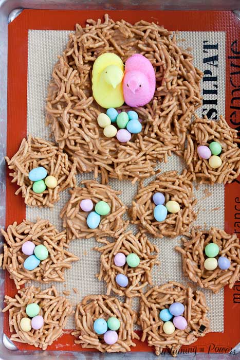 Cookie Butter and butterscotch? No way! These bird nests are always a huge hit to make with the kids.