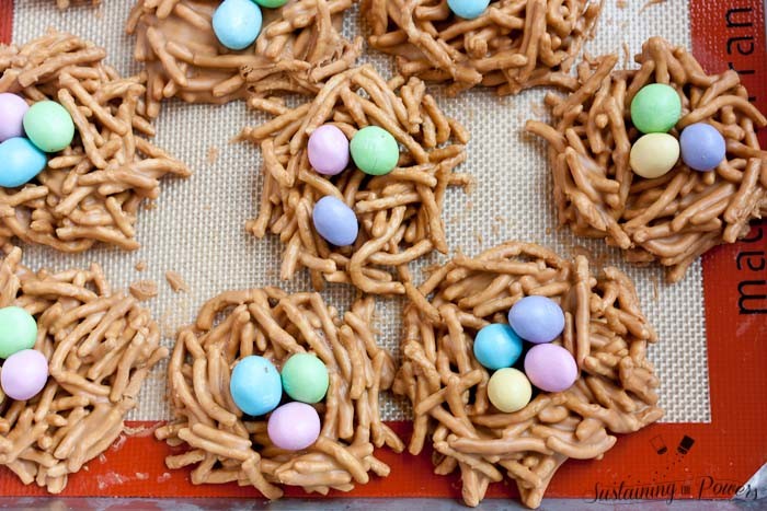 Cookie Butter and butterscotch? No way! These bird nests are always a huge hit to make with the kids.