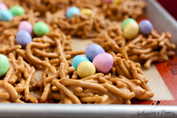 Cookie Butter and butterscotch? No way! These bird nests are always a huge hit to make with the kids.