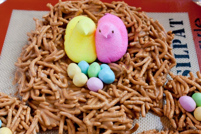 Cookie Butter and butterscotch? No way! These bird nests are always a huge hit to make with the kids.