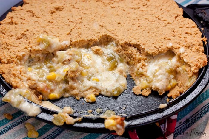 Sweet Corn and Green Chile Tamale Pie - all the tamale flavor with half the work!
