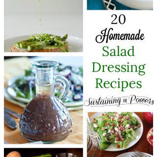Awesome collection of homemade salad dressing recipes! Bonus- they're gluten-free.