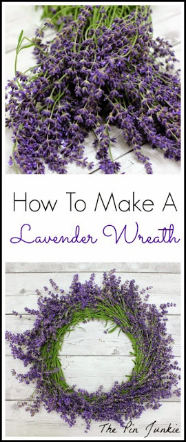 How to make a lavender wreath - the pin junkie