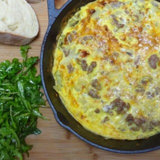 The Retro Re-pin Party Week 45 featuring Sausage and Fennel Frittatas