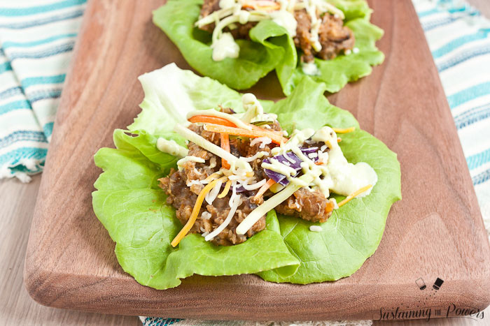 These lentil quinoa lettuce cups are a great summer slow cooker recipe. Gluten-free, vegan, and packed full of veggies and protein. 