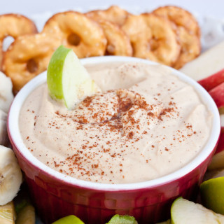 Peanut Butter Yogurt Dip - a delicious and quick anytime snack!