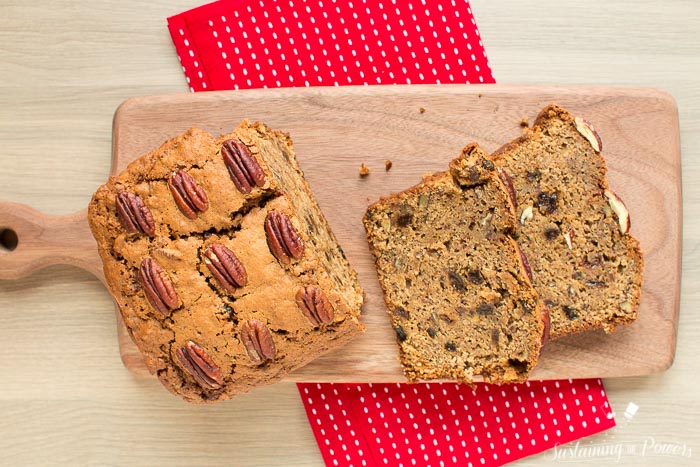 I was so surprised by the ingredients in this bread! It's like a full breakfast plate in one loaf! Yum!