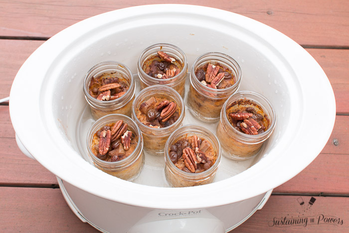 Not only is this Pumpkin Apple Cinnamon Oatmeal, but you make a whole week's worth in the crockpot in single serving mason jars! 