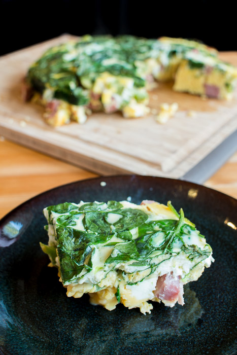 I had no idea you could make a frittata in the slow cooker! This Ham and SPinach Frittata would be great for weekend brunch.