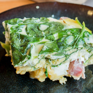 Slow Cooker Ham and Spinach Frittata + Crocktober 2015 Meal Plan Week 4