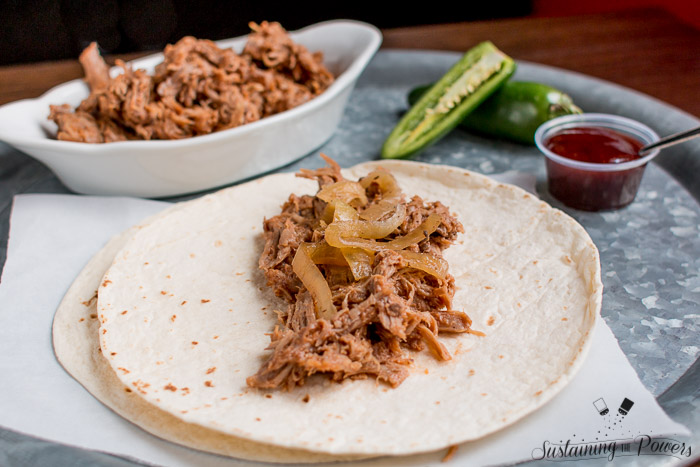 Slow Cooker Sweet and Spicy Pulled Pork made with Dr. Pepper! This was a huge hit with my family! 