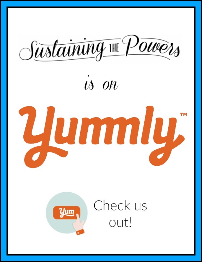 Sustaining the Powers is on Yummly! Come check us out!