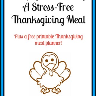I'm loving these tips and this printable to make Thanksgiving easier!