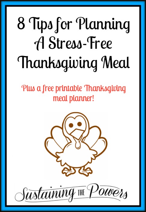 I'm loving these tips and this printable to make Thanksgiving easier!