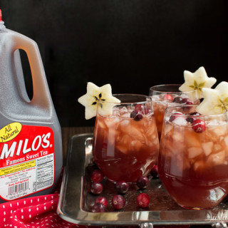 Cranberry Apple Sweet Tea is perfect to have on hand for your holiday entertaining!