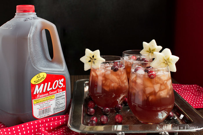 Cranberry Apple Sweet Tea is perfect to have on hand for your holiday entertaining!