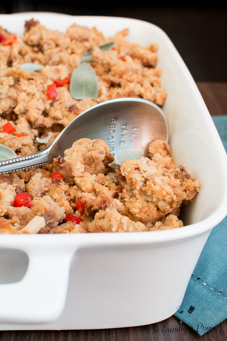 This sage cornbread dressing recipe has been passed down for 4 generations, so you know it's good! It's been adapted for the slow cooker to save precious oven space on Thanksgiving day! Genius!