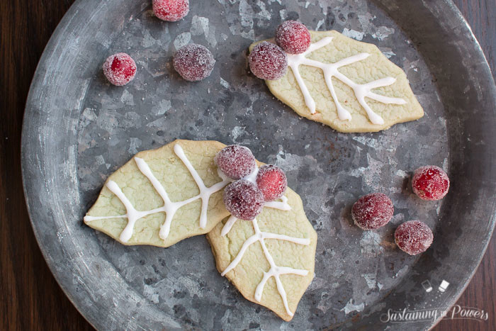 This looks amazing! And I never would have thought to use pistachio pudding mix in my sugar cookies. Brilliant! Pistachio Sugar Cookie Wreath with Sugared Cranberries