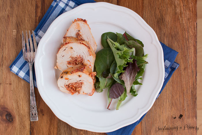 Pizza Stuffed Chicken. In your slow cooker. Nobody will realize that it's low-carb and gluten-free. 