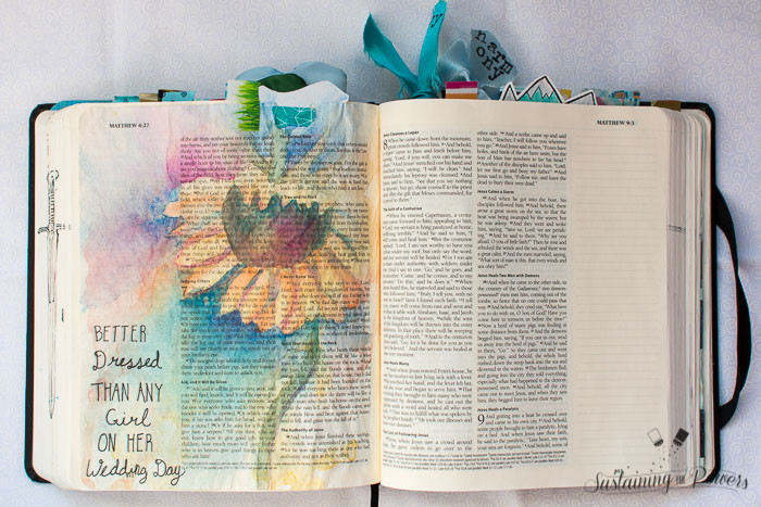 Bible Journaling - Your Love Is Strong -Sustaining the Powers-1