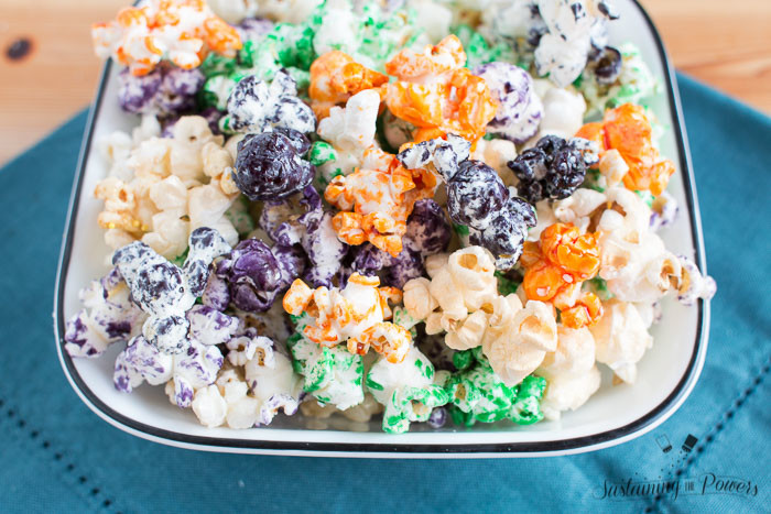 Quick and Delicious! This rainbow kettle corn is great for dressing up any party. 