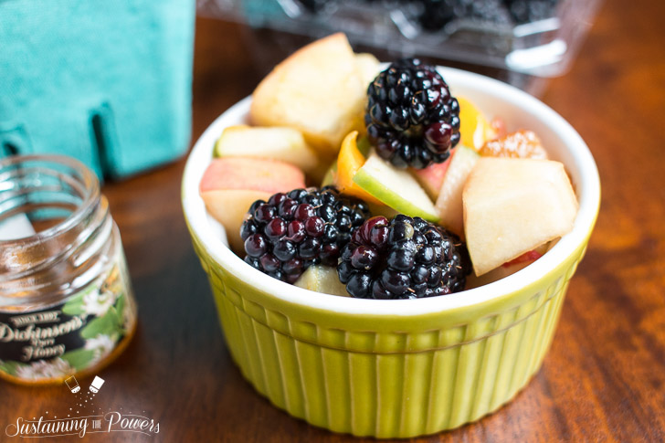 This is the best fruit salad I have ever eaten! Honey Lime Fruit Salad