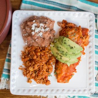 Slow Cooker Red Chicken Enchiladas + 40 of the Best Cinco De Mayo Recipes!