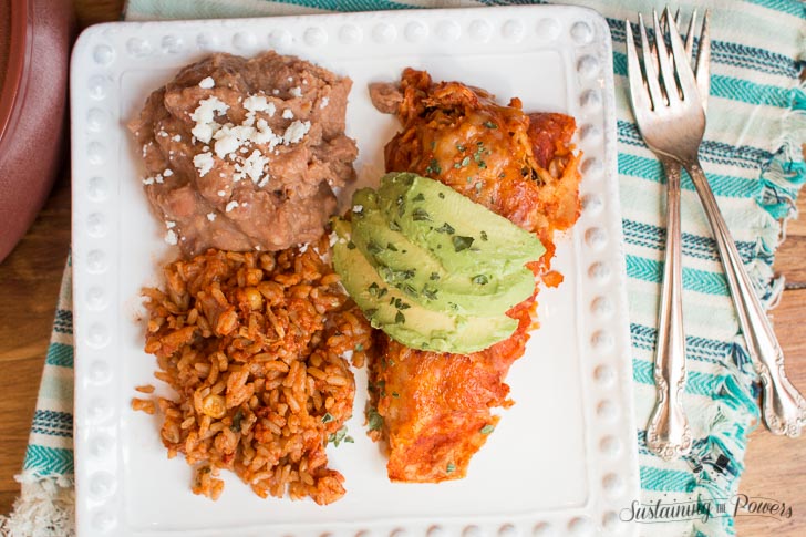 Nothing beats homemade enchiladas! Slow Cooker Red Chicken Enchiladas