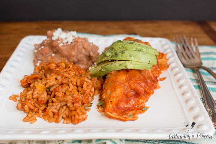 Nothing beats homemade enchiladas! Slow Cooker Red Chicken Enchiladas